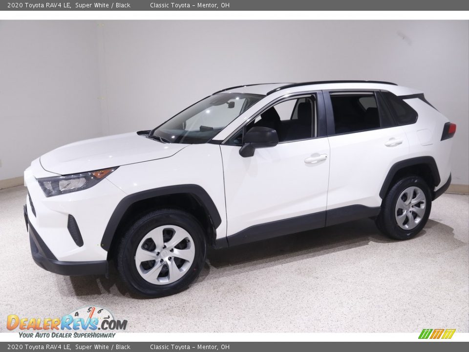 2020 Toyota RAV4 LE Super White / Black Photo #3