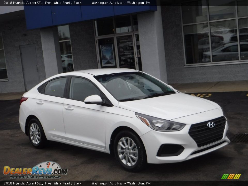 2018 Hyundai Accent SEL Frost White Pearl / Black Photo #1