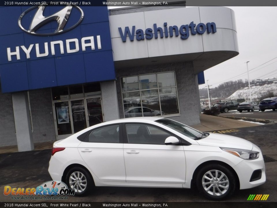 2018 Hyundai Accent SEL Frost White Pearl / Black Photo #2