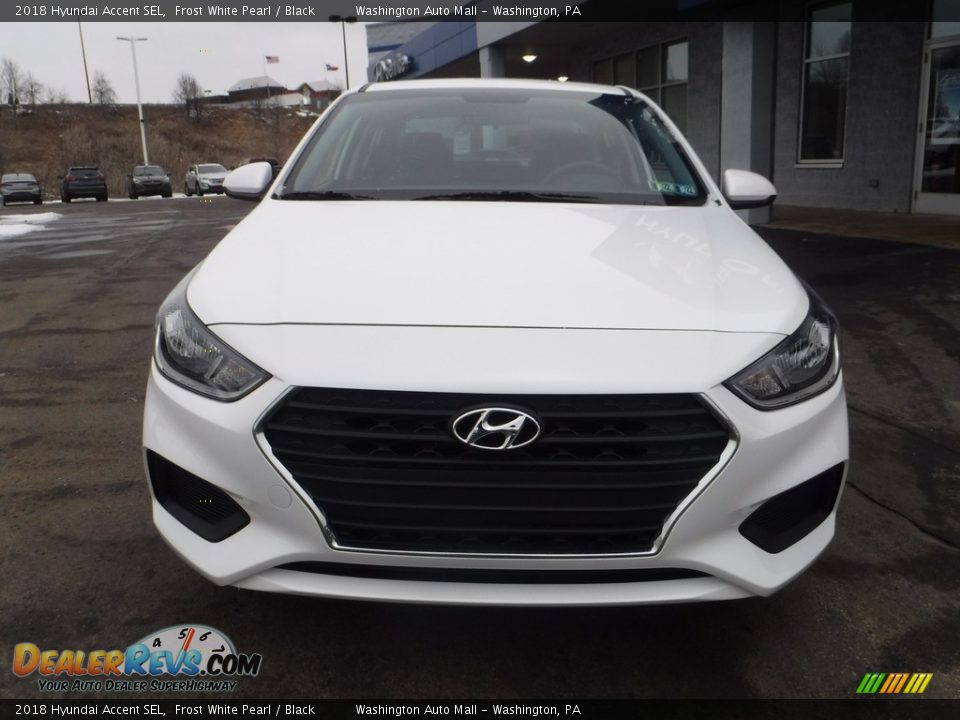 2018 Hyundai Accent SEL Frost White Pearl / Black Photo #4