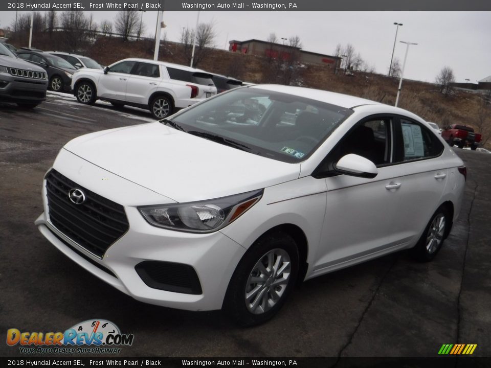 2018 Hyundai Accent SEL Frost White Pearl / Black Photo #5