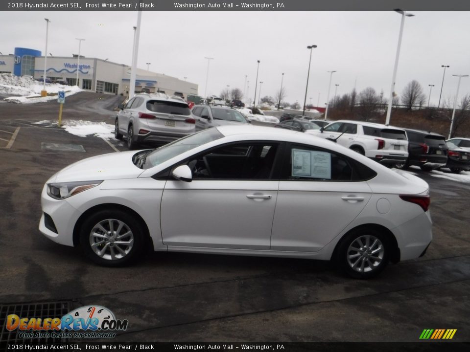 2018 Hyundai Accent SEL Frost White Pearl / Black Photo #6