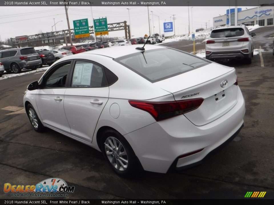 2018 Hyundai Accent SEL Frost White Pearl / Black Photo #7