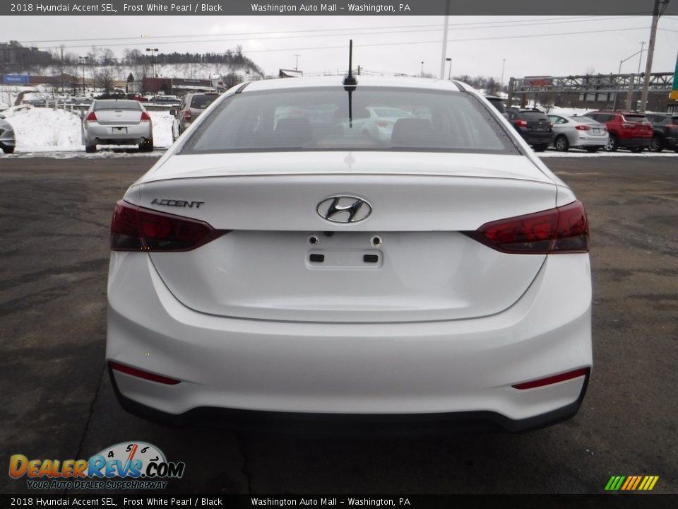 2018 Hyundai Accent SEL Frost White Pearl / Black Photo #8