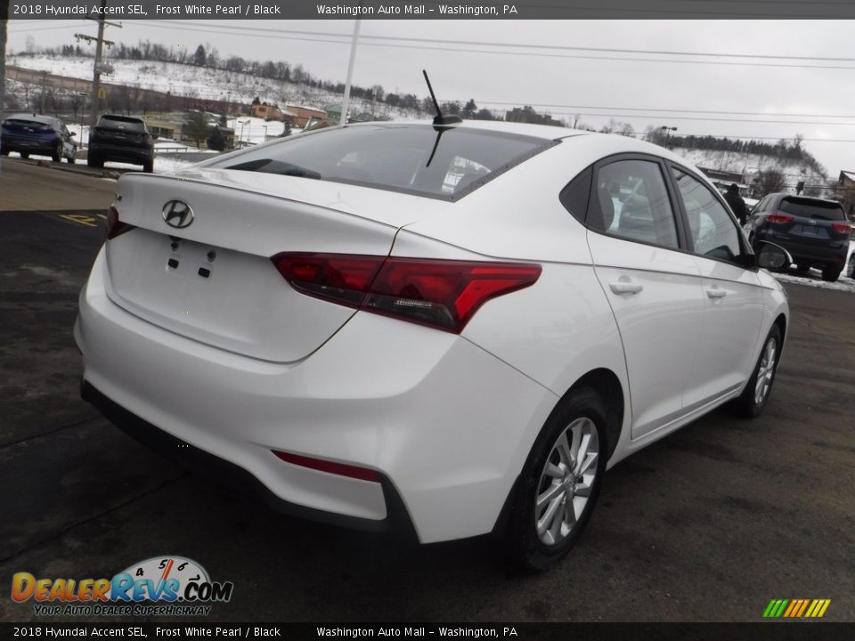 2018 Hyundai Accent SEL Frost White Pearl / Black Photo #9