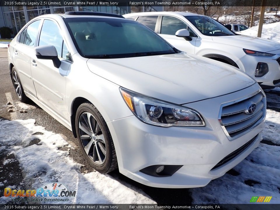 2016 Subaru Legacy 2.5i Limited Crystal White Pearl / Warm Ivory Photo #4