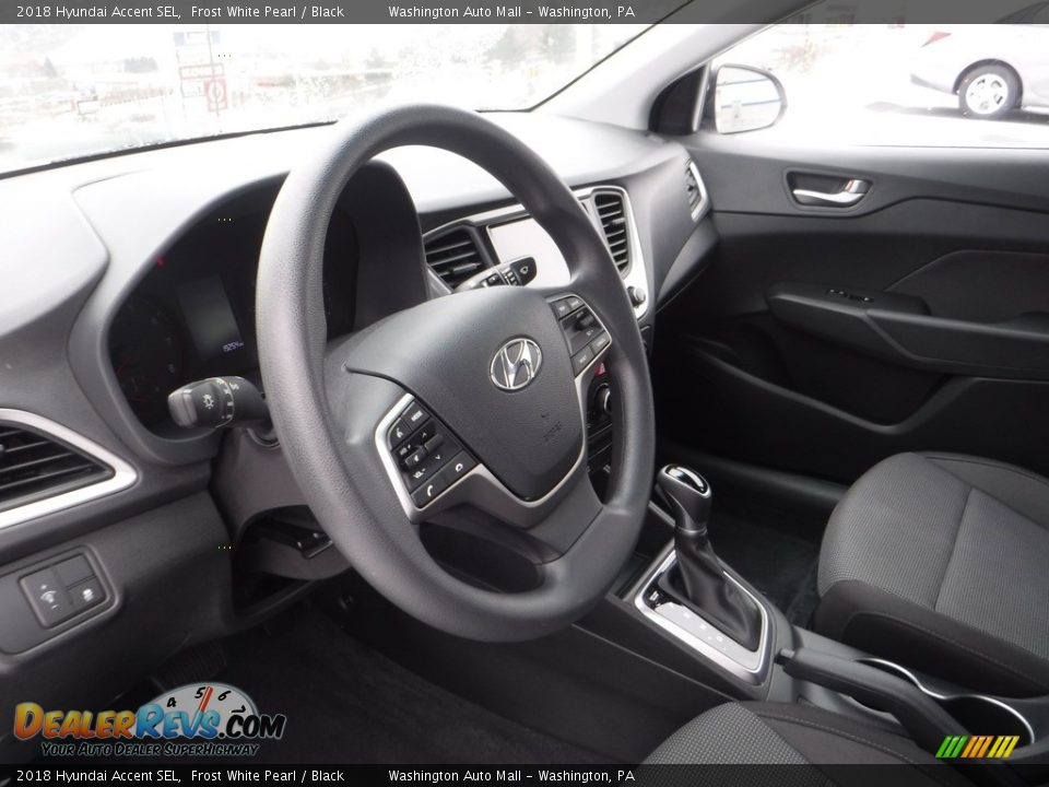 2018 Hyundai Accent SEL Frost White Pearl / Black Photo #11