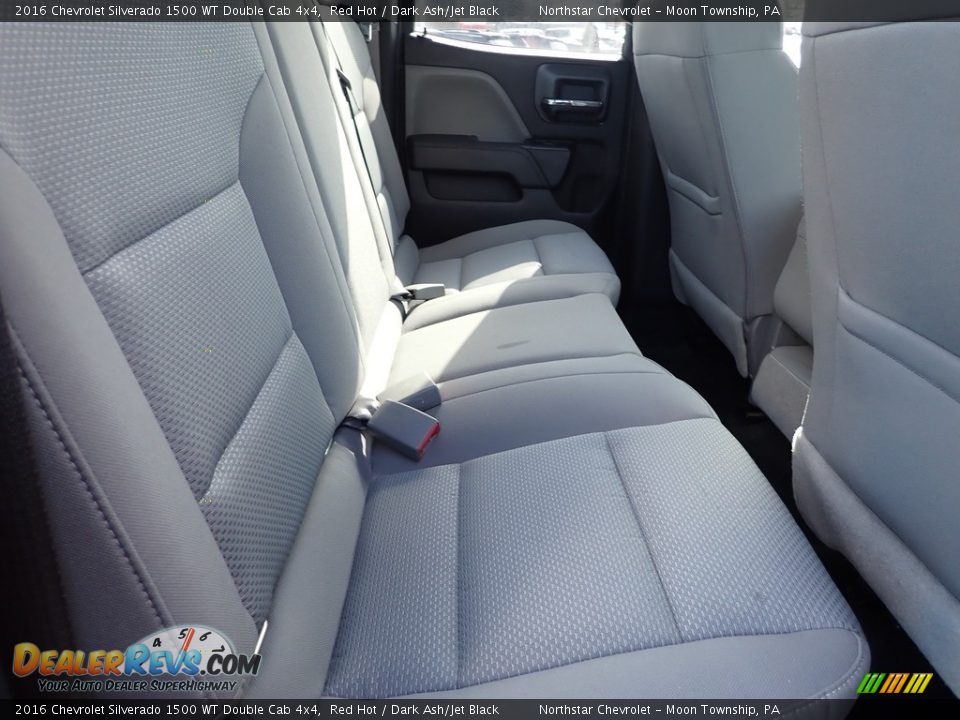 Rear Seat of 2016 Chevrolet Silverado 1500 WT Double Cab 4x4 Photo #17