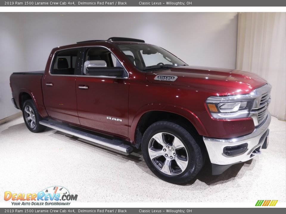 2019 Ram 1500 Laramie Crew Cab 4x4 Delmonico Red Pearl / Black Photo #1