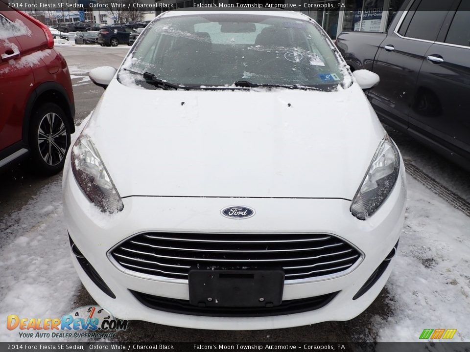 2014 Ford Fiesta SE Sedan Oxford White / Charcoal Black Photo #3