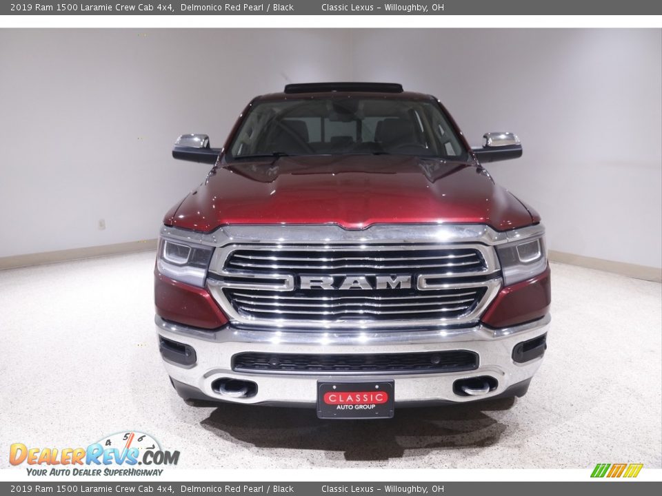 2019 Ram 1500 Laramie Crew Cab 4x4 Delmonico Red Pearl / Black Photo #2