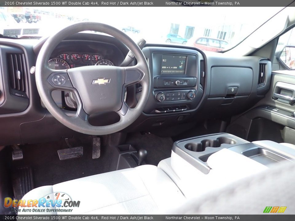 Dashboard of 2016 Chevrolet Silverado 1500 WT Double Cab 4x4 Photo #21
