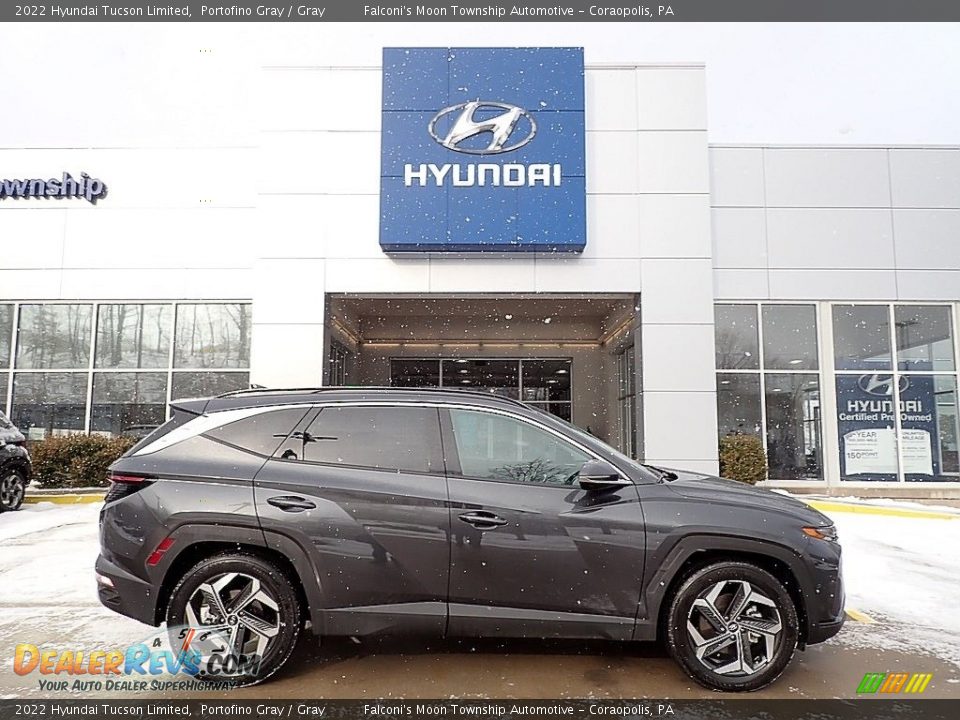 Portofino Gray 2022 Hyundai Tucson Limited Photo #1