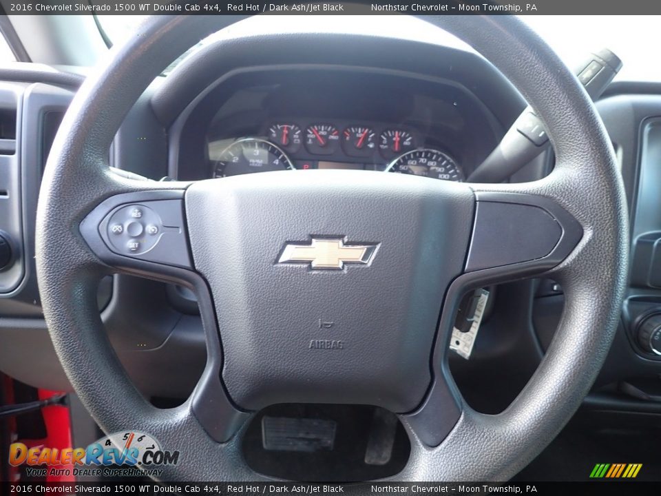2016 Chevrolet Silverado 1500 WT Double Cab 4x4 Steering Wheel Photo #24