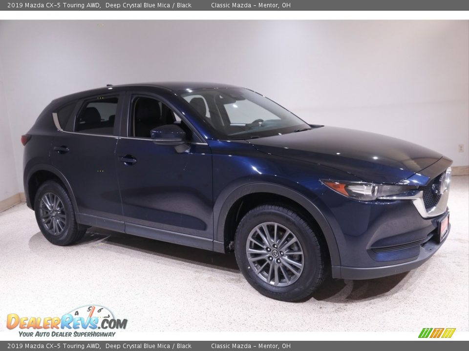 2019 Mazda CX-5 Touring AWD Deep Crystal Blue Mica / Black Photo #1