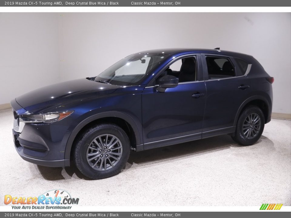 2019 Mazda CX-5 Touring AWD Deep Crystal Blue Mica / Black Photo #3