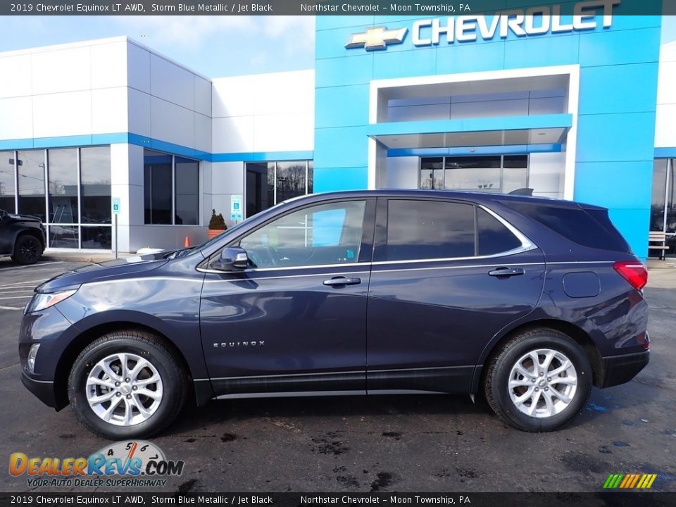 2019 Chevrolet Equinox LT AWD Storm Blue Metallic / Jet Black Photo #3