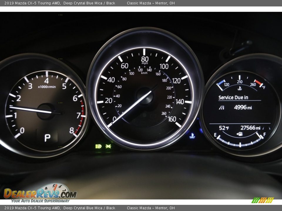 2019 Mazda CX-5 Touring AWD Deep Crystal Blue Mica / Black Photo #8