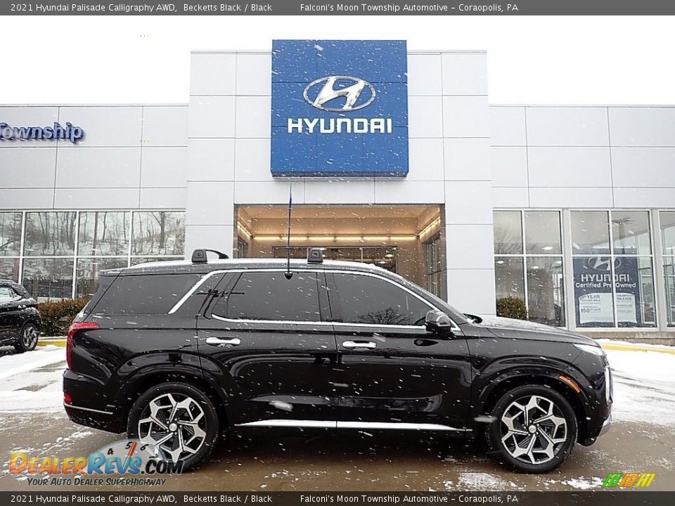 2021 Hyundai Palisade Calligraphy AWD Becketts Black / Black Photo #1