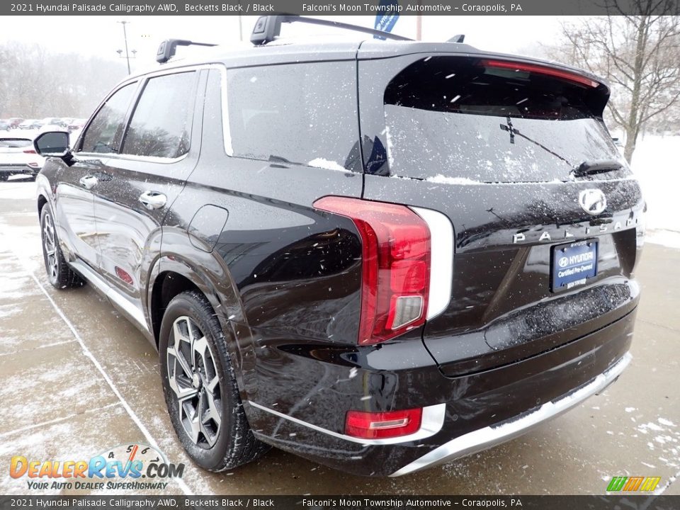 2021 Hyundai Palisade Calligraphy AWD Becketts Black / Black Photo #5