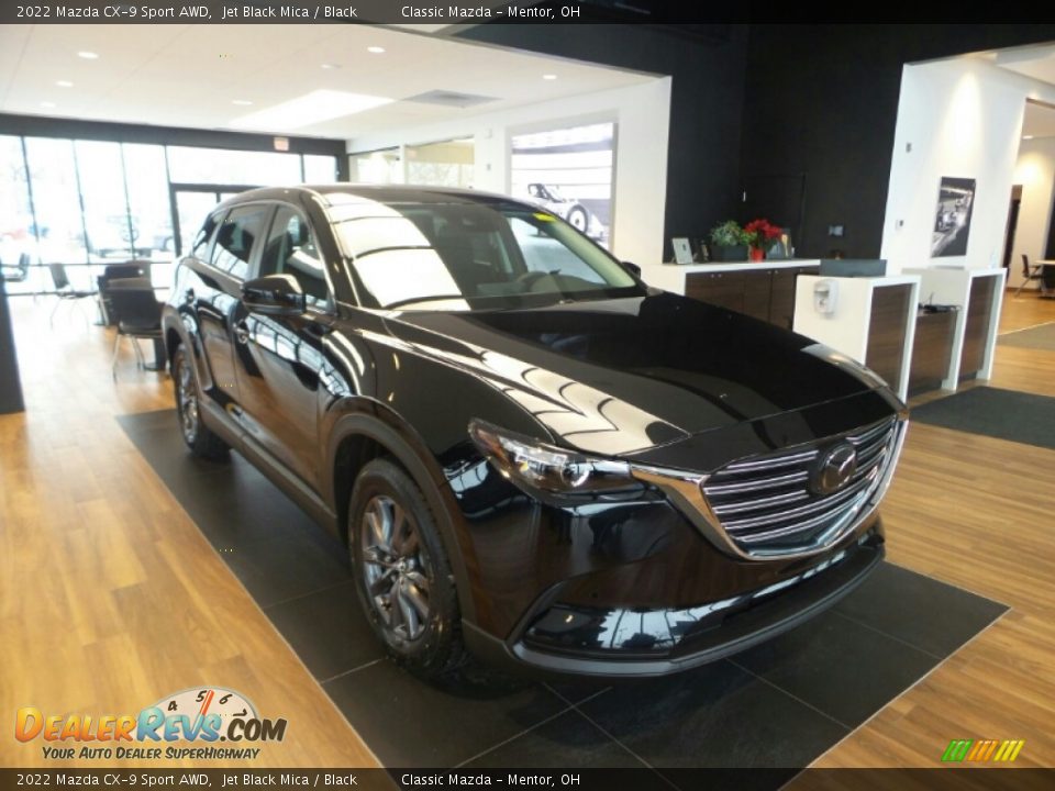 2022 Mazda CX-9 Sport AWD Jet Black Mica / Black Photo #1