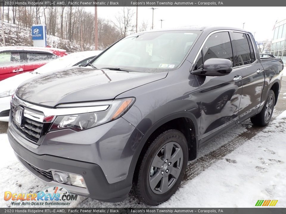 2020 Honda Ridgeline RTL-E AWD Pacific Pewter Metallic / Black Photo #1