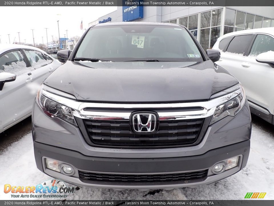 2020 Honda Ridgeline RTL-E AWD Pacific Pewter Metallic / Black Photo #2