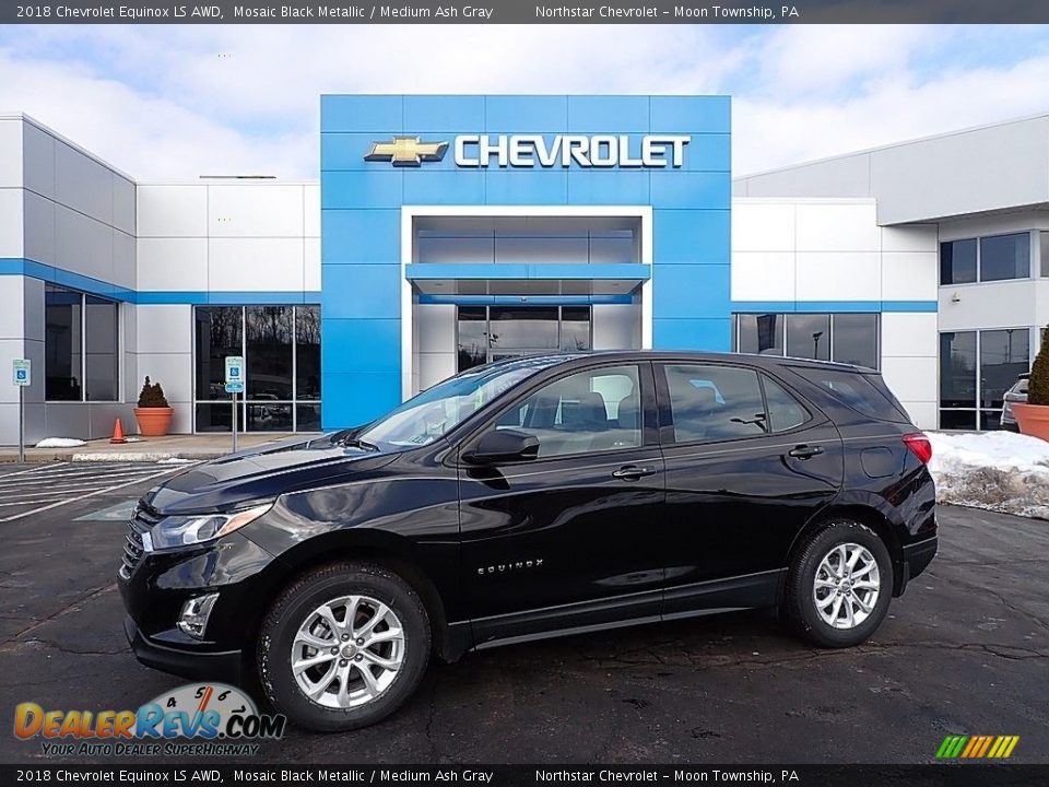 2018 Chevrolet Equinox LS AWD Mosaic Black Metallic / Medium Ash Gray Photo #1
