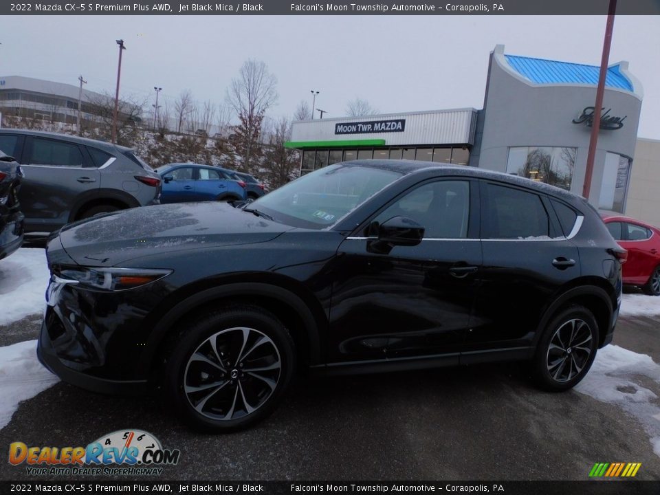 2022 Mazda CX-5 S Premium Plus AWD Jet Black Mica / Black Photo #6