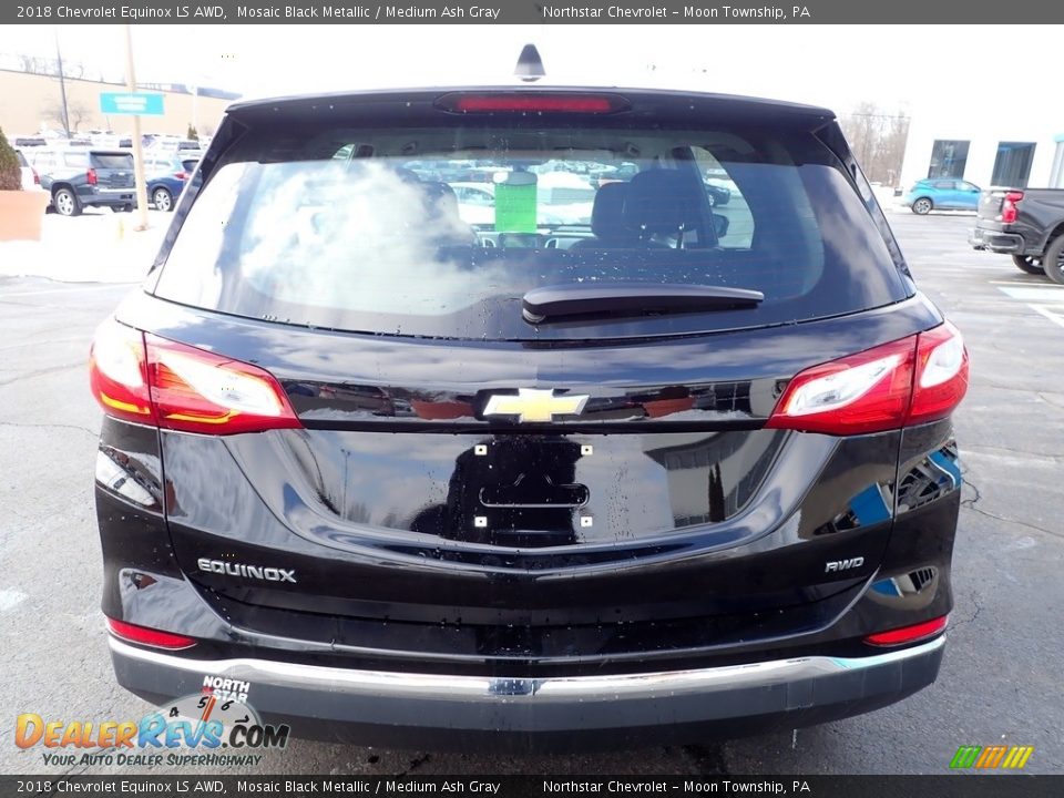 2018 Chevrolet Equinox LS AWD Mosaic Black Metallic / Medium Ash Gray Photo #6