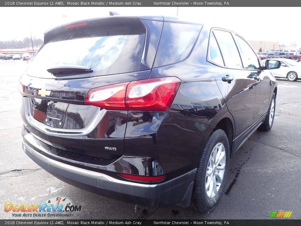 2018 Chevrolet Equinox LS AWD Mosaic Black Metallic / Medium Ash Gray Photo #8