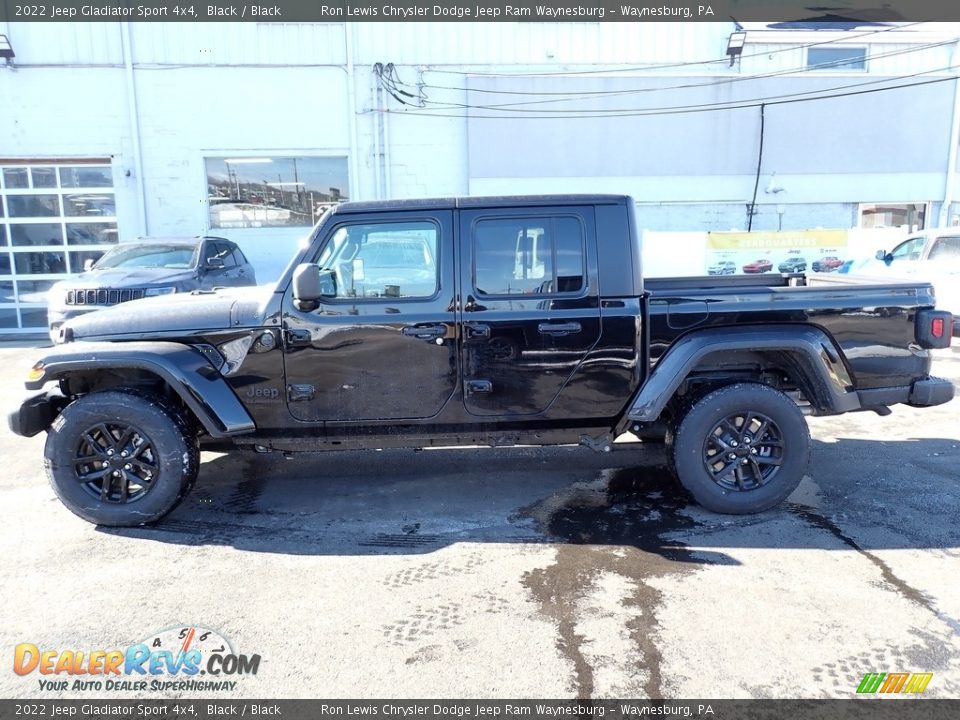 2022 Jeep Gladiator Sport 4x4 Black / Black Photo #2