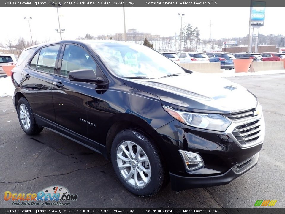2018 Chevrolet Equinox LS AWD Mosaic Black Metallic / Medium Ash Gray Photo #11