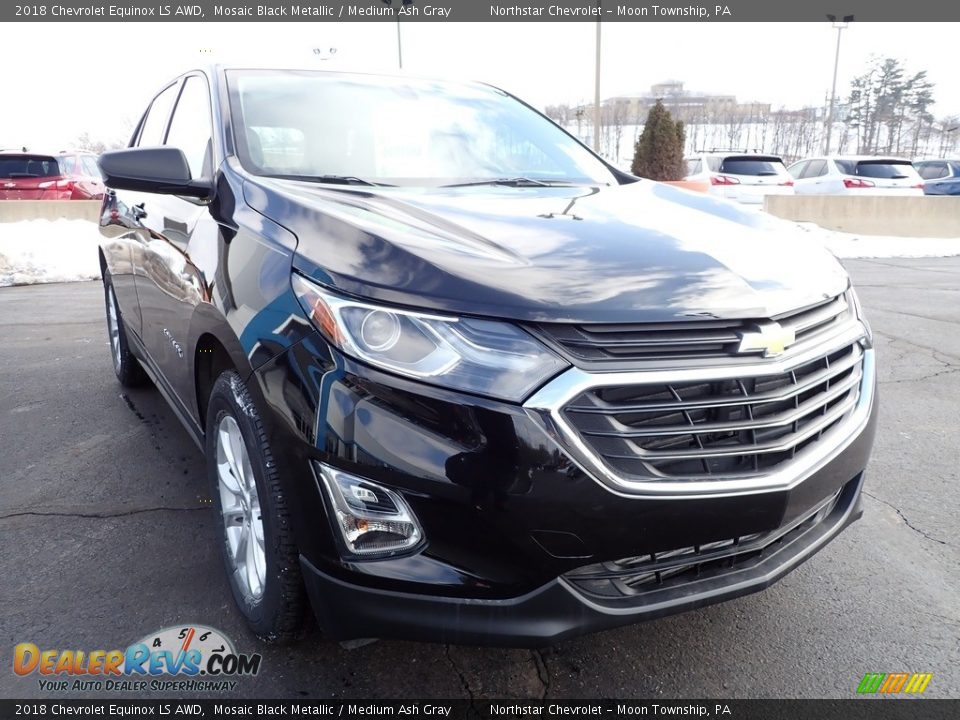 2018 Chevrolet Equinox LS AWD Mosaic Black Metallic / Medium Ash Gray Photo #12