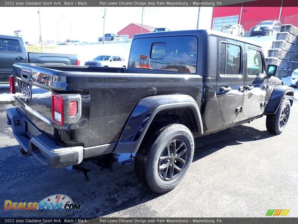 2022 Jeep Gladiator Sport 4x4 Black / Black Photo #5