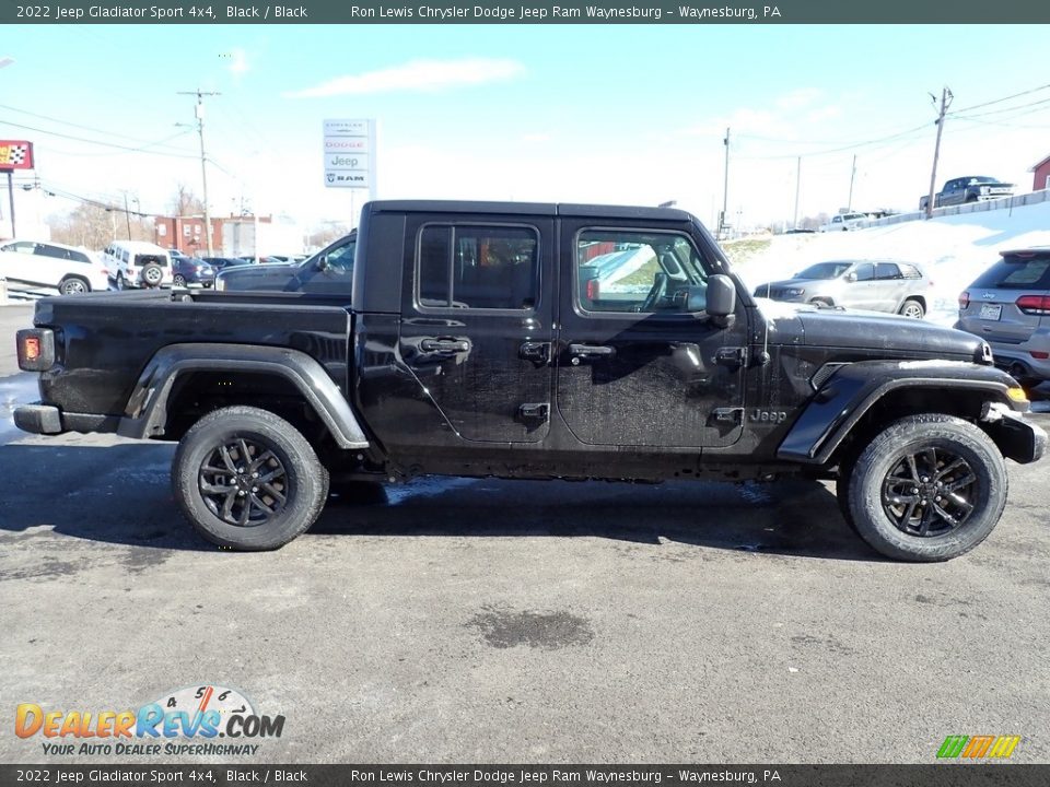 2022 Jeep Gladiator Sport 4x4 Black / Black Photo #6