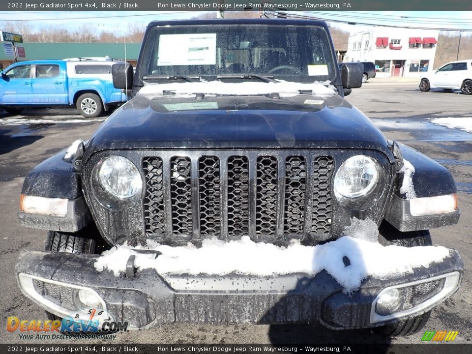 2022 Jeep Gladiator Sport 4x4 Black / Black Photo #8