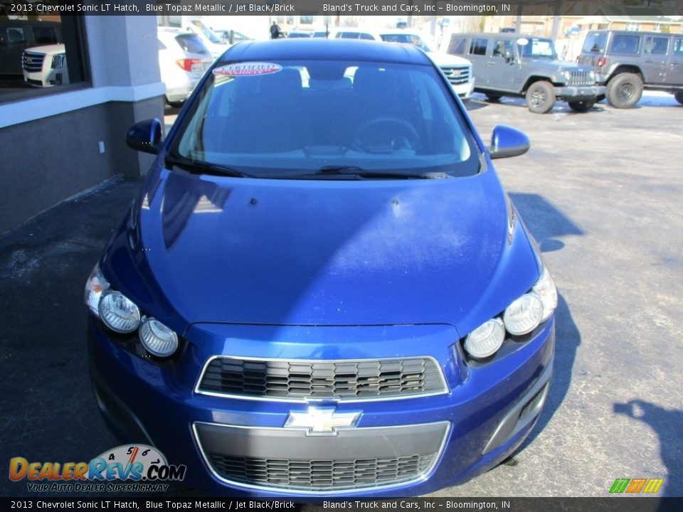 2013 Chevrolet Sonic LT Hatch Blue Topaz Metallic / Jet Black/Brick Photo #21