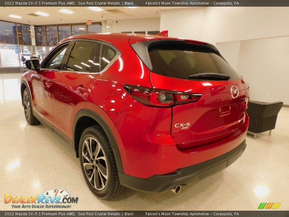 2022 Mazda CX-5 S Premium Plus AWD Soul Red Crystal Metallic / Black Photo #5