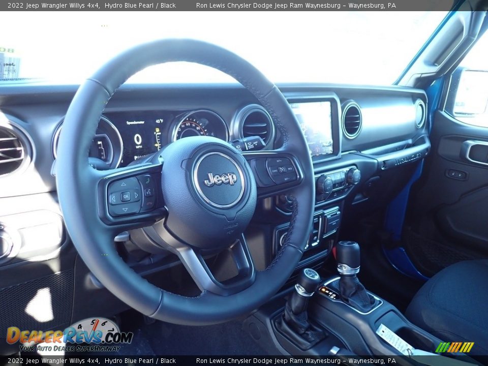 Dashboard of 2022 Jeep Wrangler Willys 4x4 Photo #14