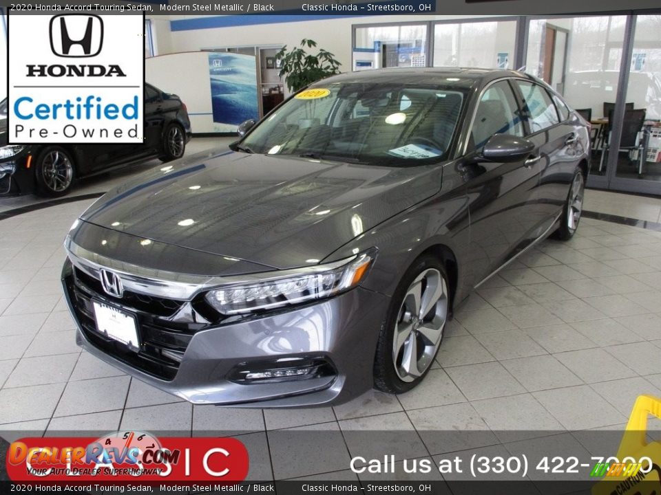 2020 Honda Accord Touring Sedan Modern Steel Metallic / Black Photo #1