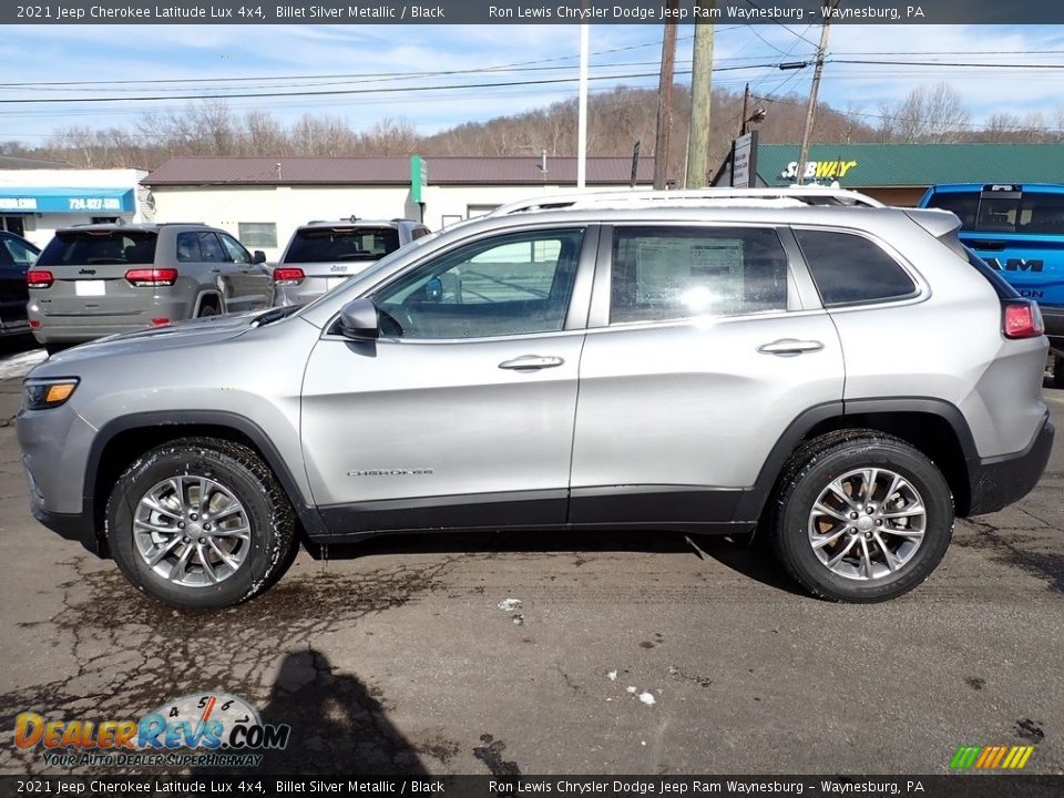 2021 Jeep Cherokee Latitude Lux 4x4 Billet Silver Metallic / Black Photo #2