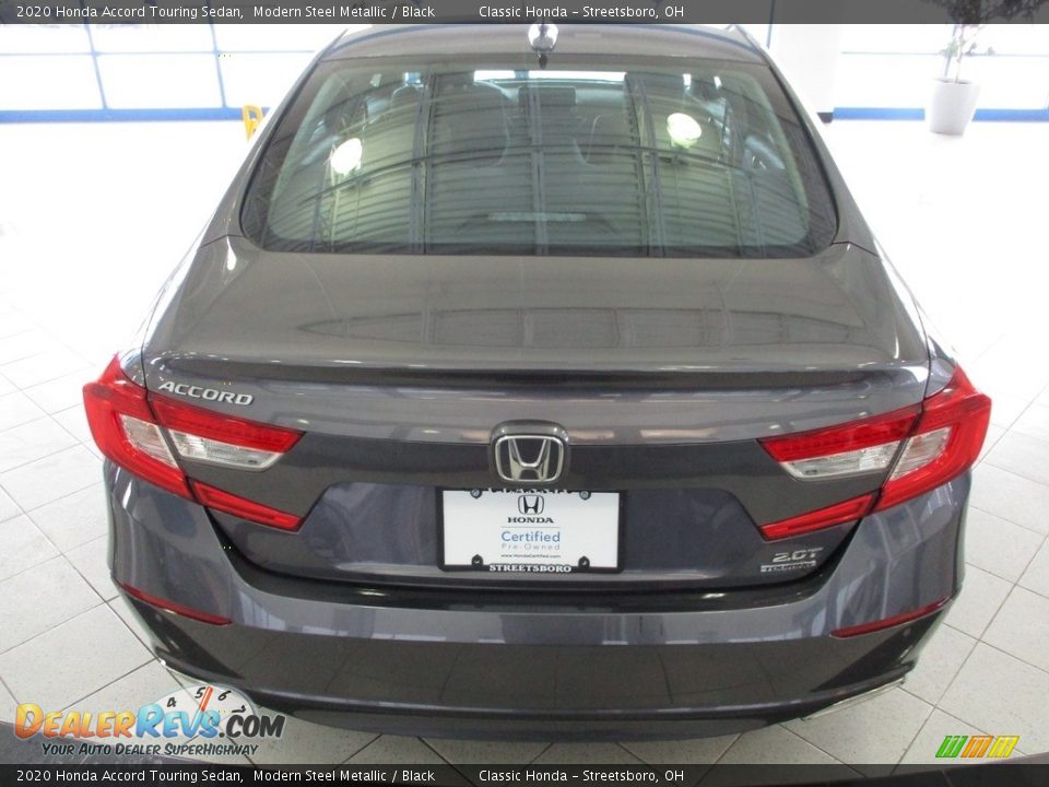 2020 Honda Accord Touring Sedan Modern Steel Metallic / Black Photo #8