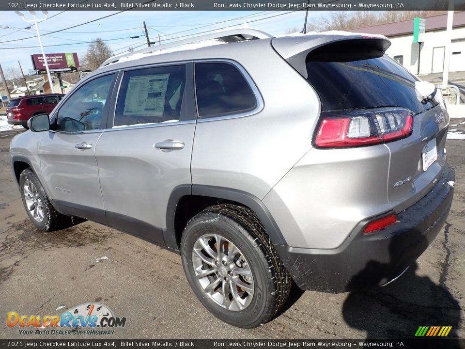 2021 Jeep Cherokee Latitude Lux 4x4 Billet Silver Metallic / Black Photo #3