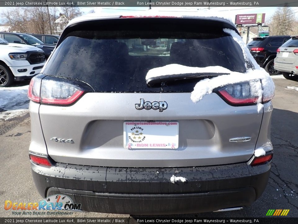 2021 Jeep Cherokee Latitude Lux 4x4 Billet Silver Metallic / Black Photo #4