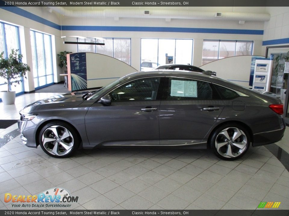 2020 Honda Accord Touring Sedan Modern Steel Metallic / Black Photo #10