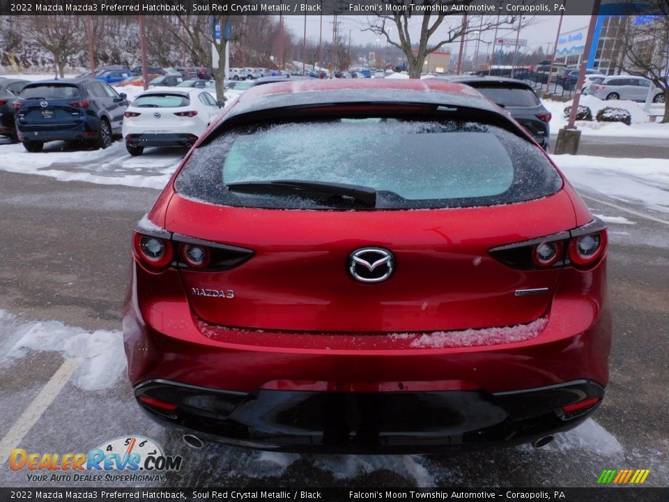 2022 Mazda Mazda3 Preferred Hatchback Soul Red Crystal Metallic / Black Photo #3