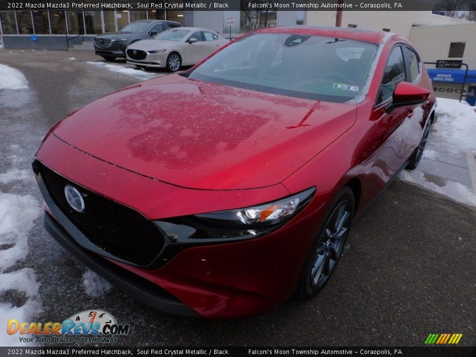 2022 Mazda Mazda3 Preferred Hatchback Soul Red Crystal Metallic / Black Photo #7