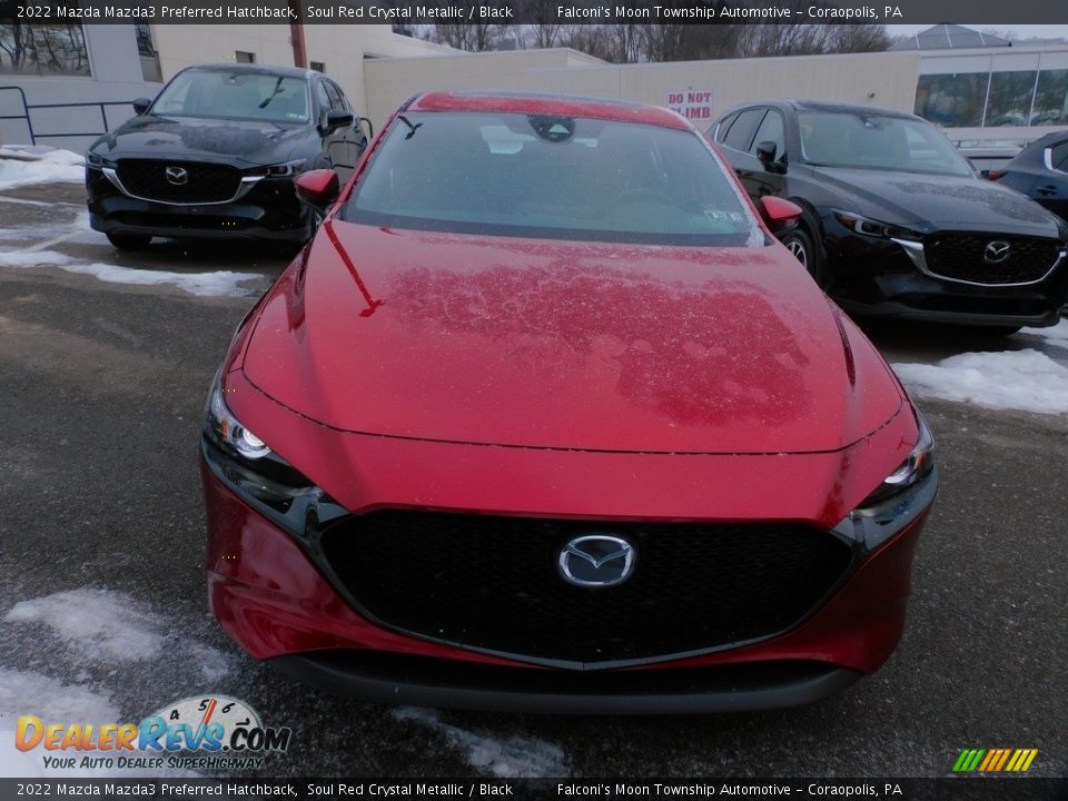 2022 Mazda Mazda3 Preferred Hatchback Soul Red Crystal Metallic / Black Photo #8