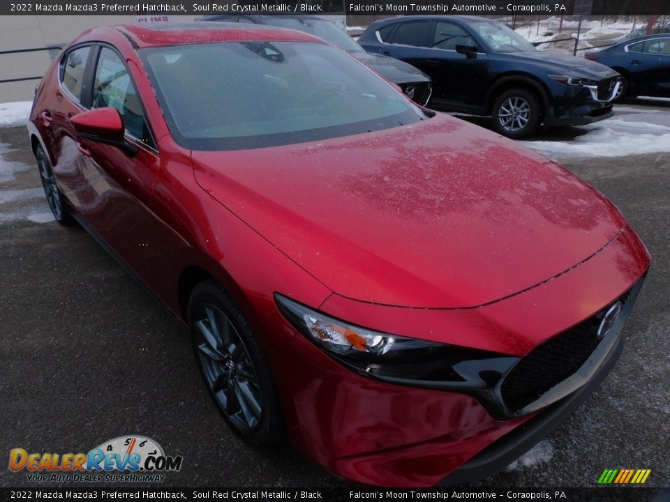 2022 Mazda Mazda3 Preferred Hatchback Soul Red Crystal Metallic / Black Photo #9